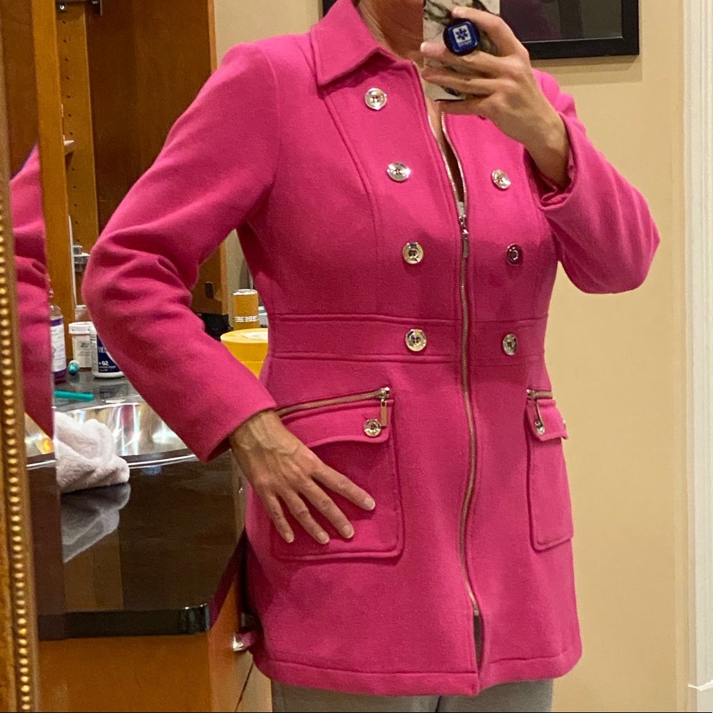 INC International Concepts pink coat